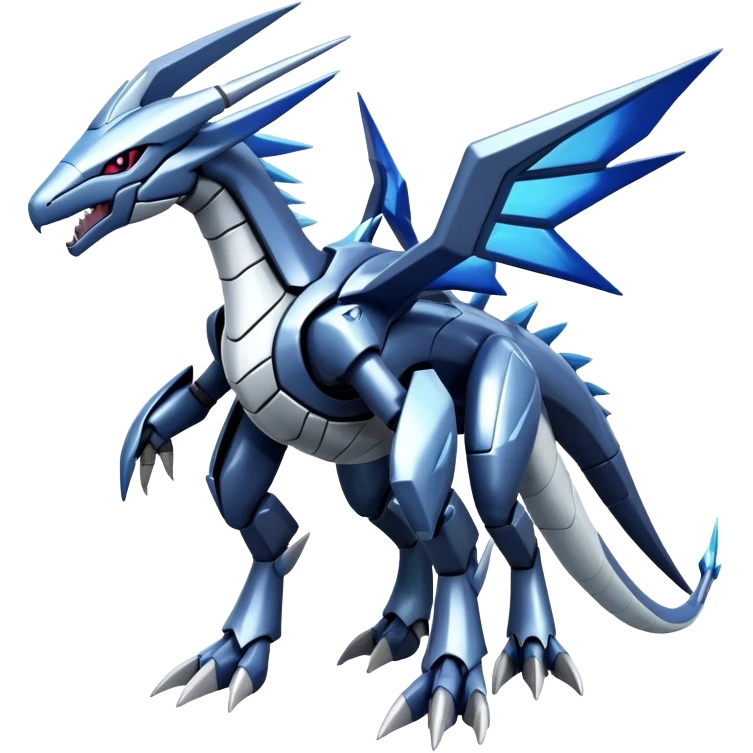  Cool Edgy Shiny Futuristic Ethereal Legendary Dialga-Digimon-Palkia-hybrid full body emoji