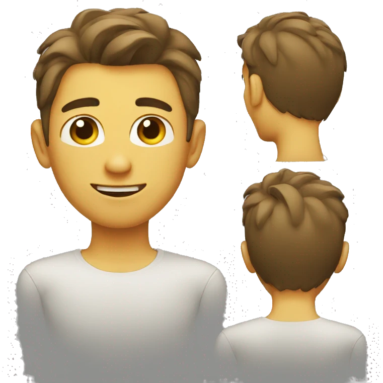  young man winking emoji
