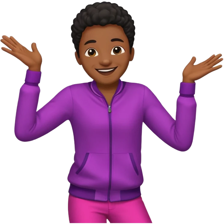 dans eden siyahi emoji