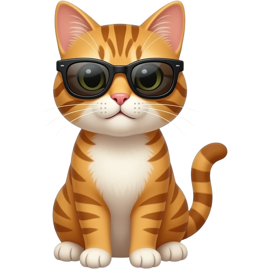 Cat wearing sunglasses emoji