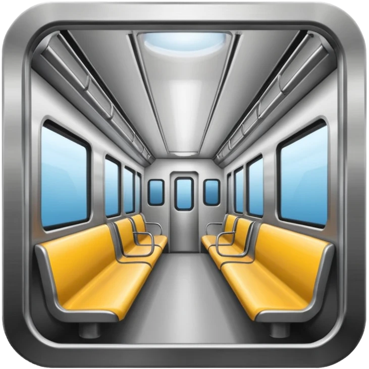 inside of commuter line emoji