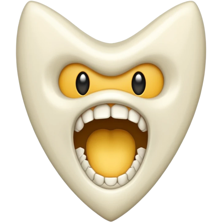 Sharp fang tooth only emoji