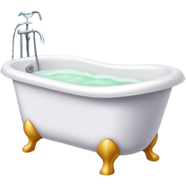 una bañera de hidromasaje en un cuarto de baño emoji