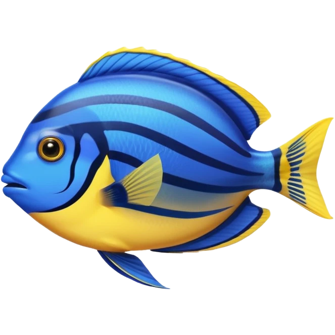 blue tang fish aquarium emoji