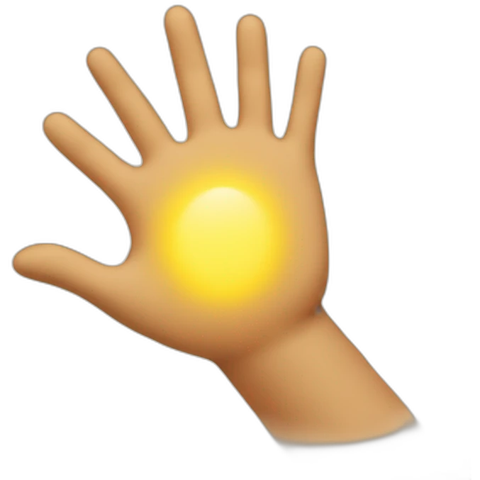hand in sun man emoji