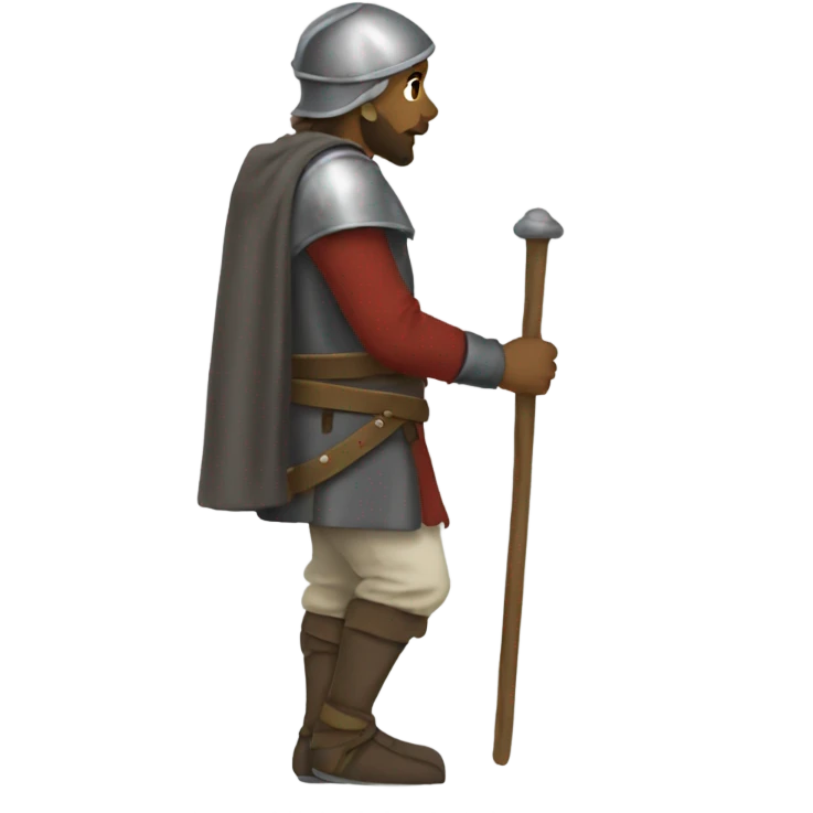 medieval walk sideview emoji
