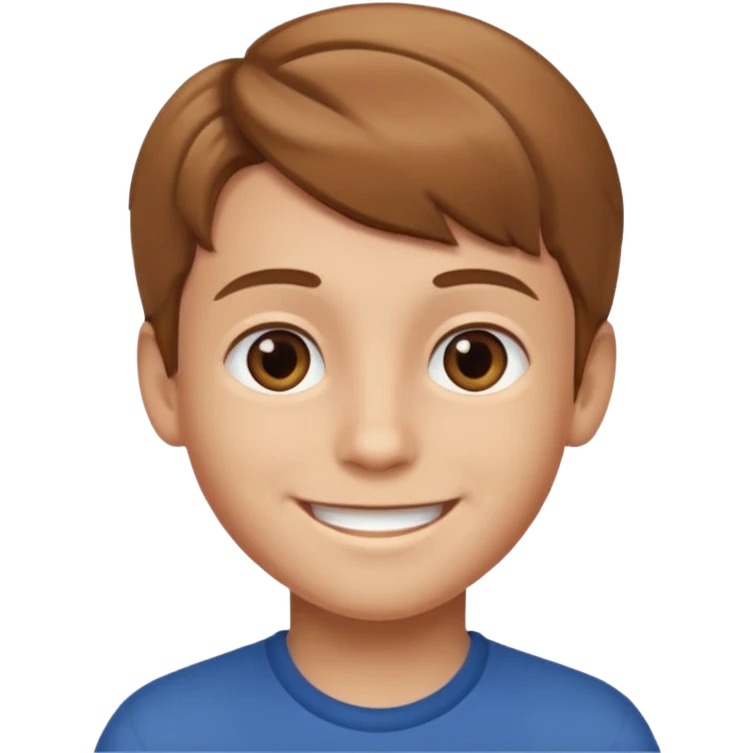 A boy smilling emoji
