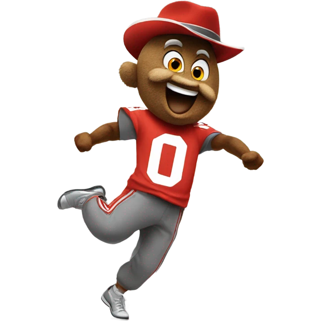 OSU Buckeyes mascot dancing emoji