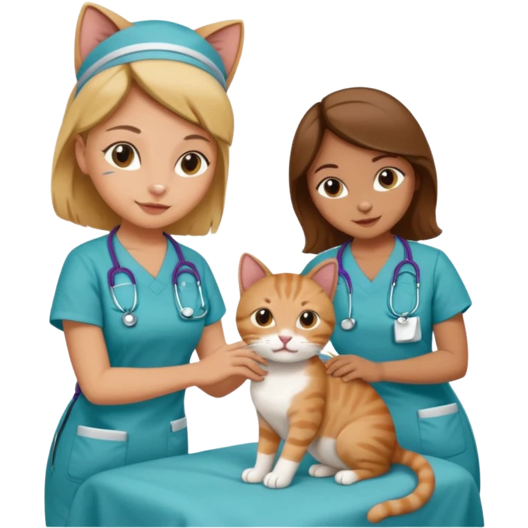 Cat hospital nurses emoji