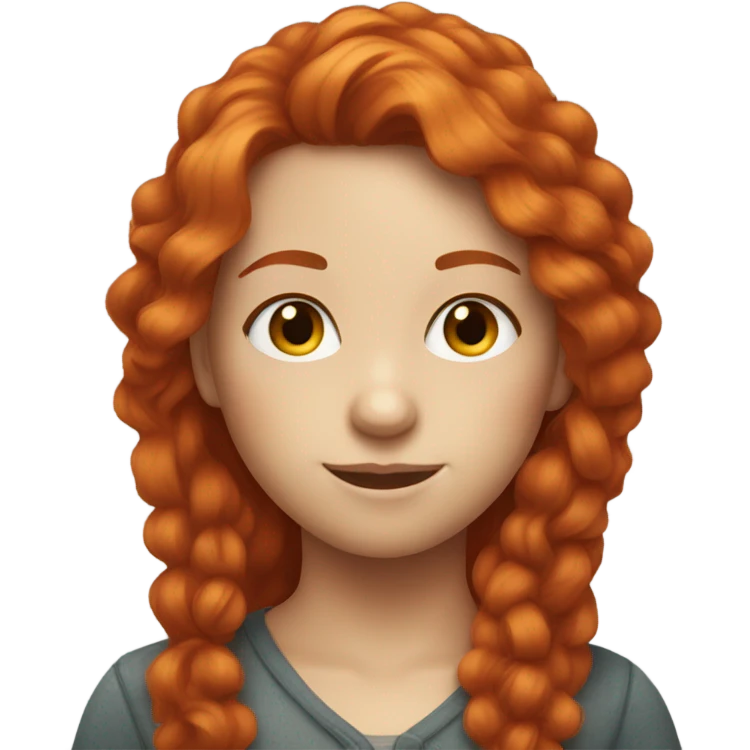 Redheaded girl with a red beard emoji