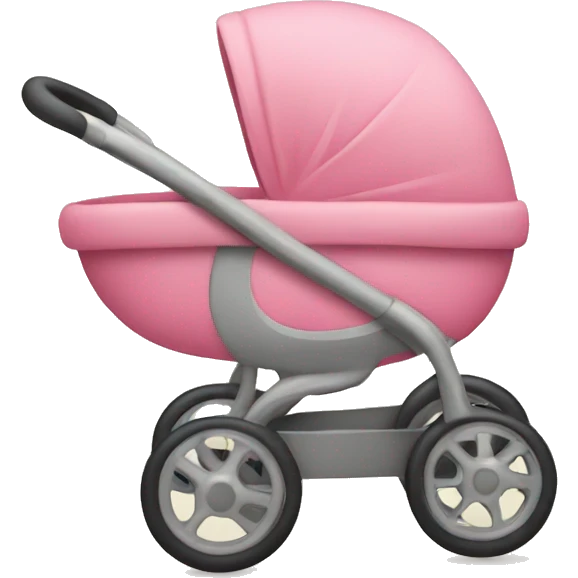 Stroller with baby emoji