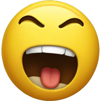 yellow emoji screaming crazy emoji