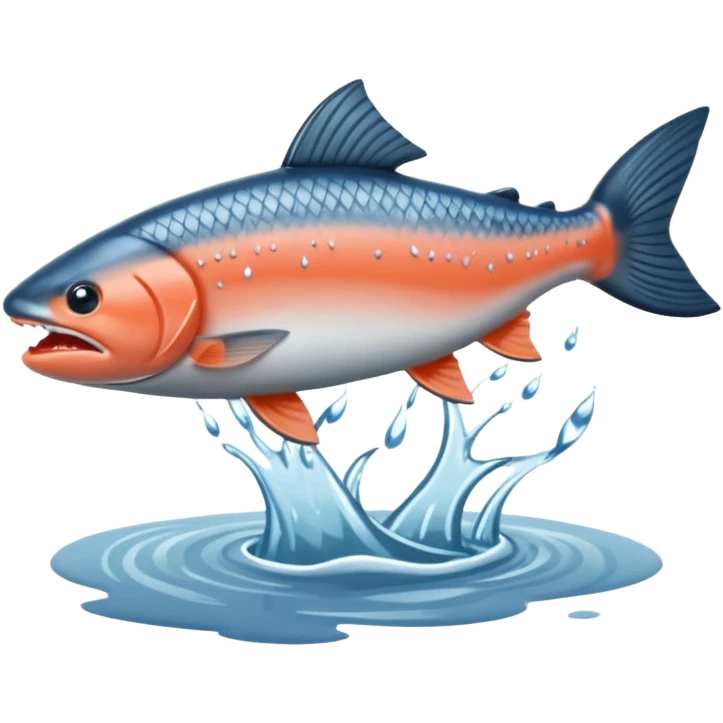 salmon flopping around on land emoji