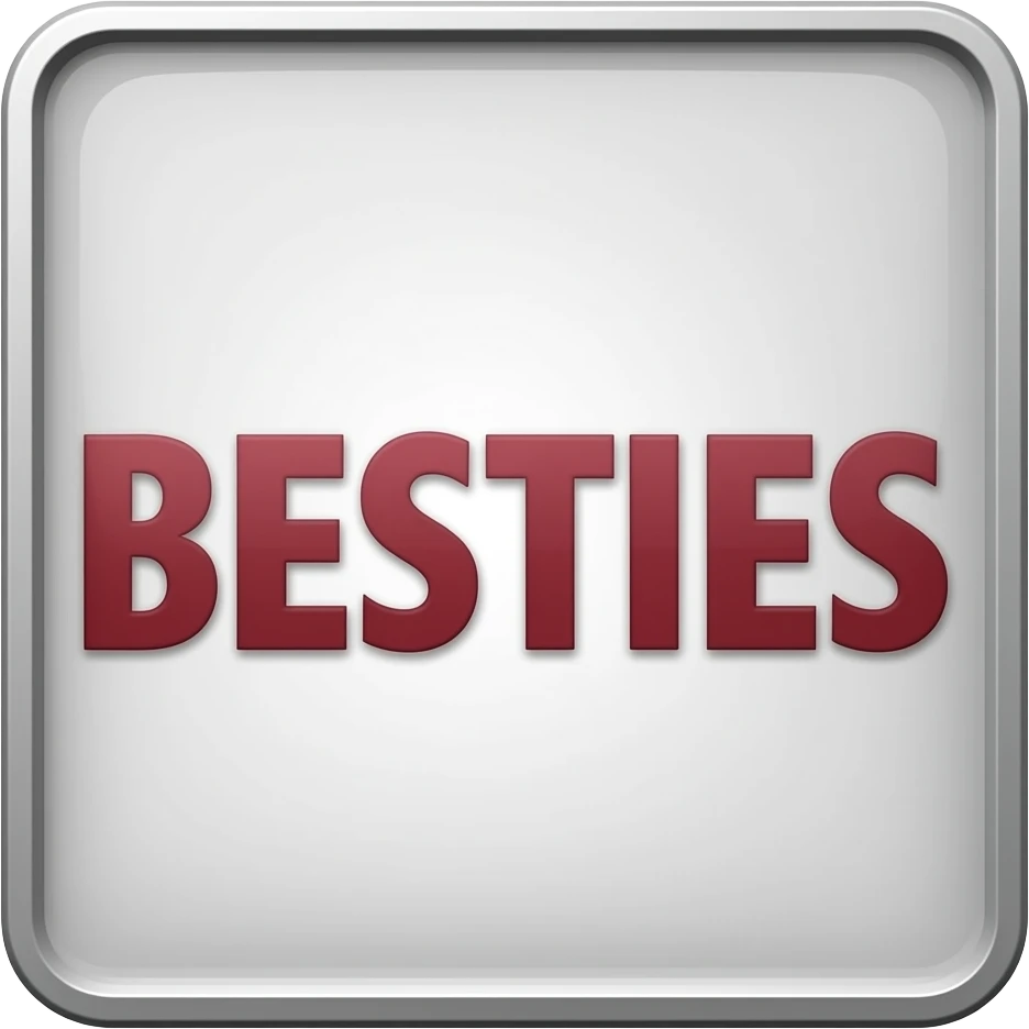 BESTIES   VERTICAL LETTERS SIGN emoji