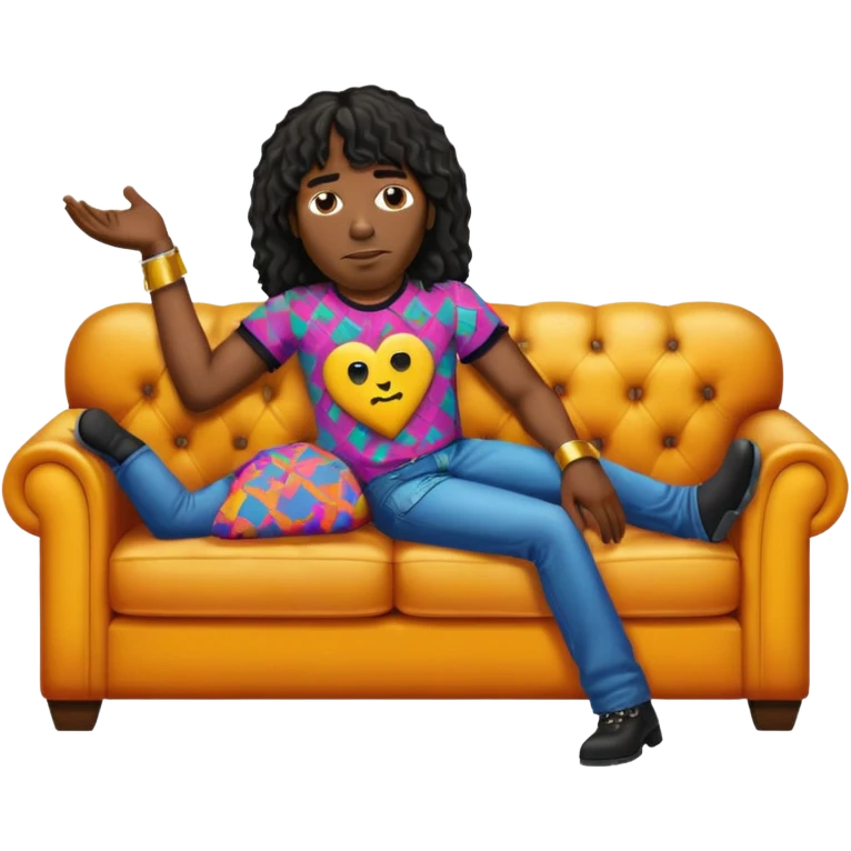 Rick james lying on a dirty couch emoji