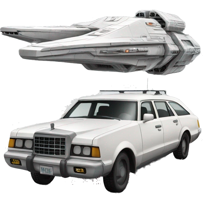 Car.Star Wars imperial cruiser.  emoji