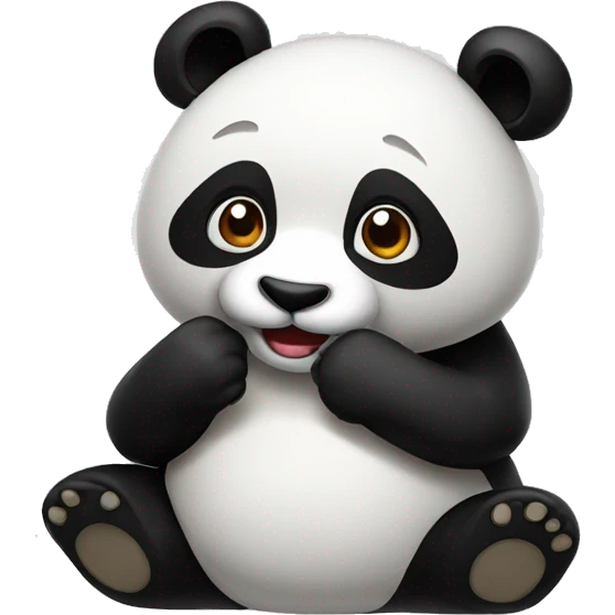 Hi panda emoji