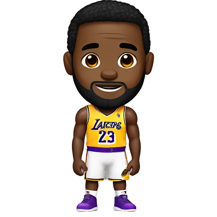 Lebron James in a laker jersey emoji