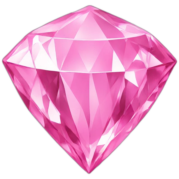 Pink diamond emoji
