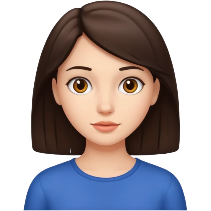 Brunette girl emoji