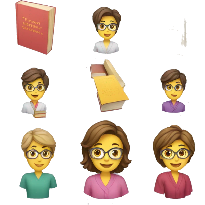 teachers' seminar with books emoji