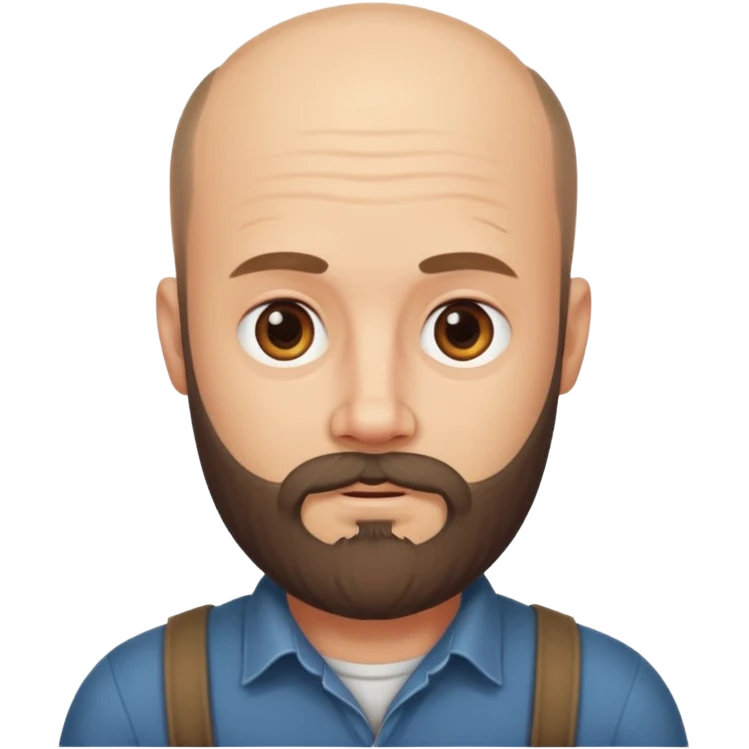 Balding country man with a beard emoji