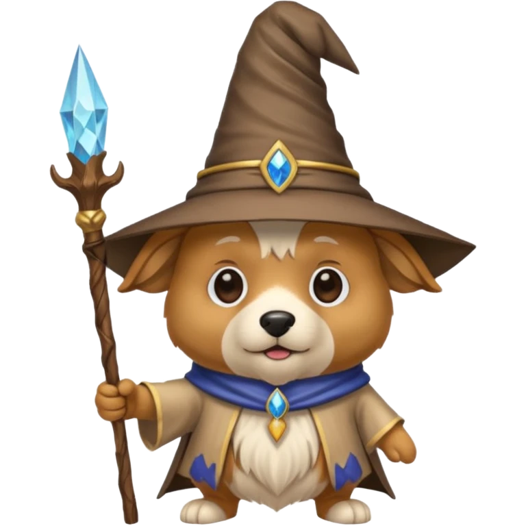 Dog wizard emoji