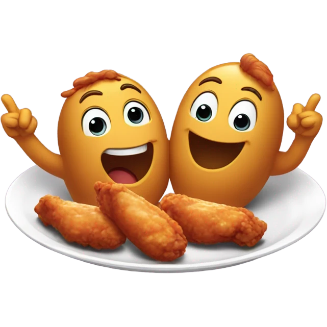 Ratings wings with friend  emoji