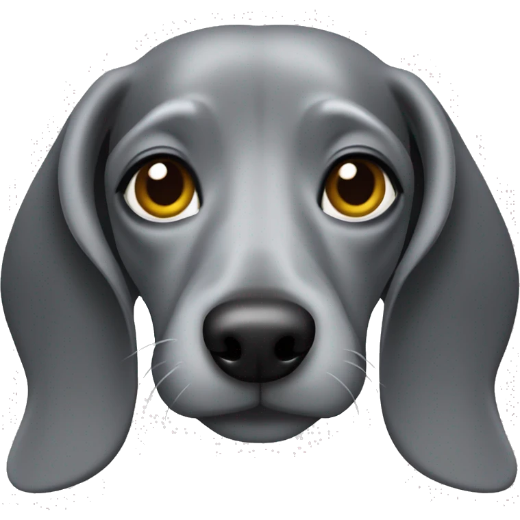 Solid Grey dachshund  emoji