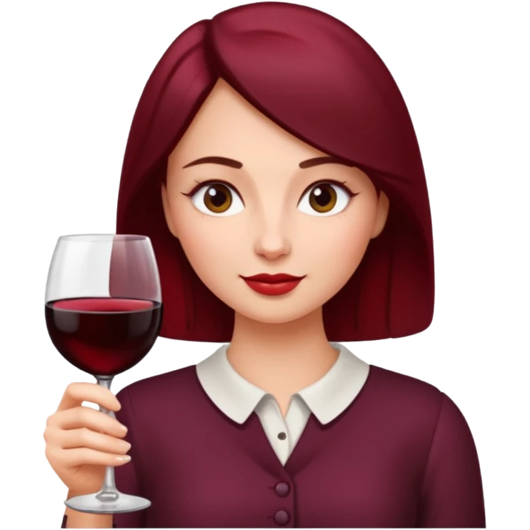 naga polska kobieta z winom emoji