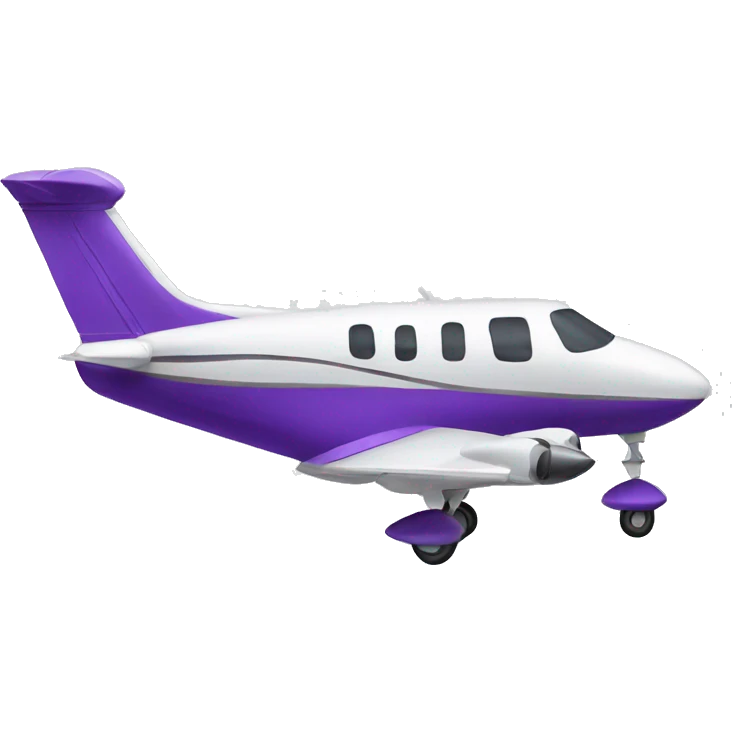 Violet private plane emoji