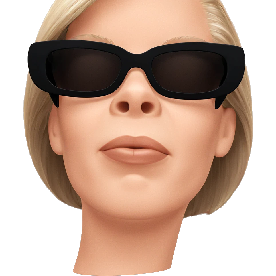 chic girl in sunglasses emoji