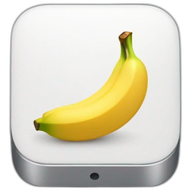 Smartphone Apple with logo of banana emoji