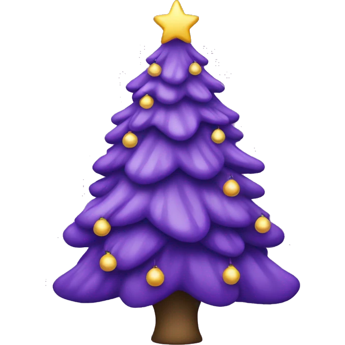 Purple Christmas Tree emoji