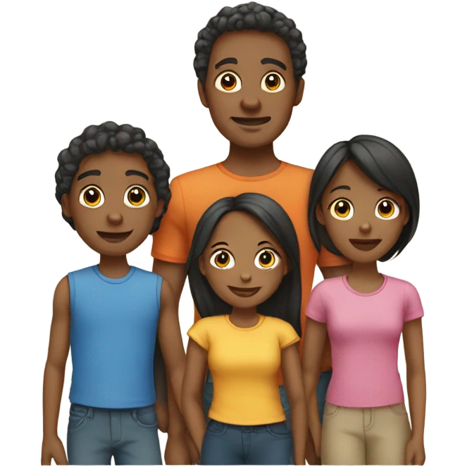 Family of 6 emoji