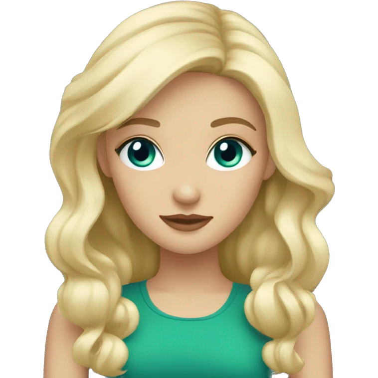 one blond young woman with blue eyes with black kitty with green eyes in her arms emoji