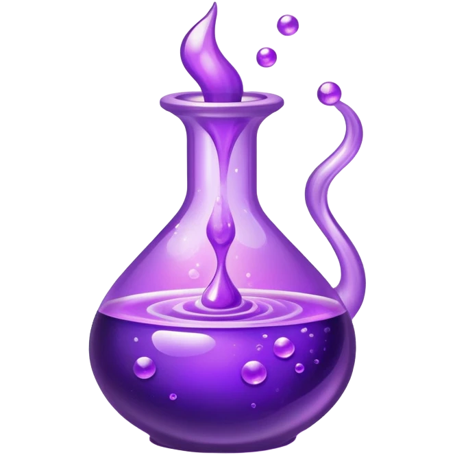 Futuristic magic purplepotion emoji