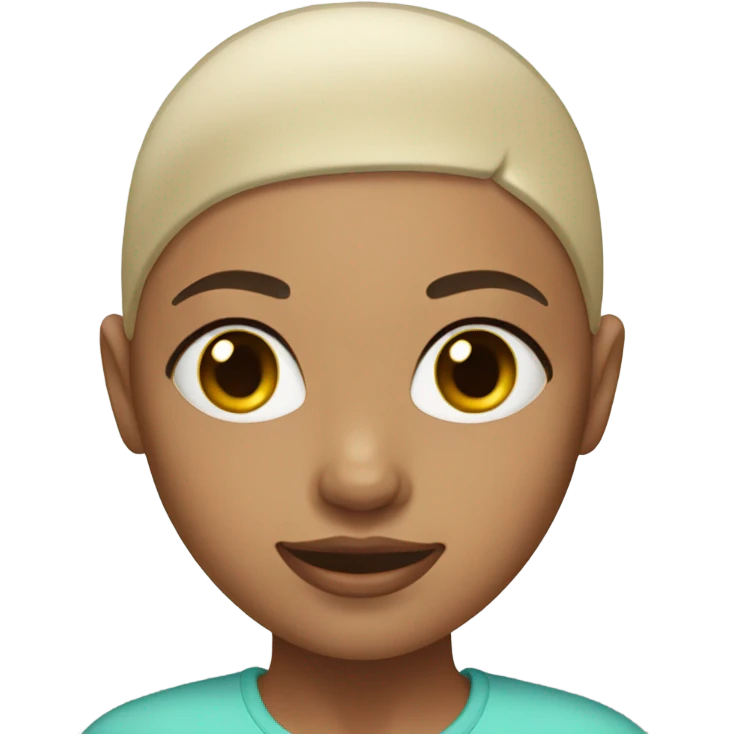 bald girl emoji