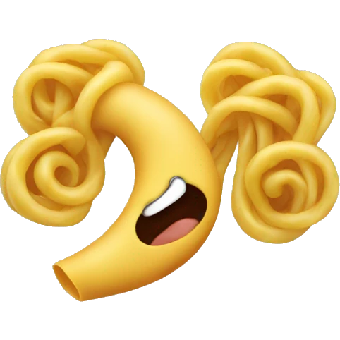 ear like a pasta emoji