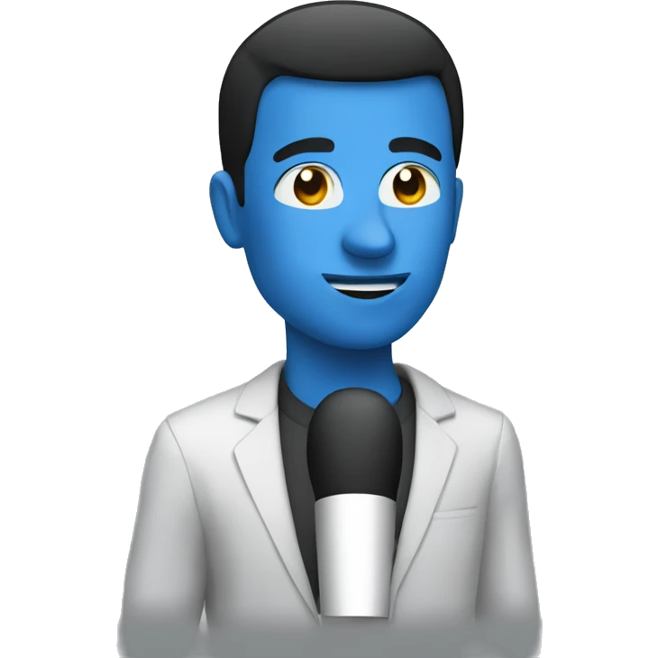 Speaking into mic on shoulder  emoji