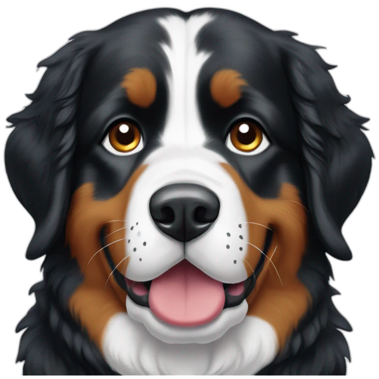 bernese mountain dog snow emoji