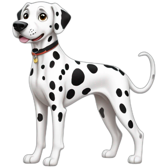 Dalmatian full body emoji