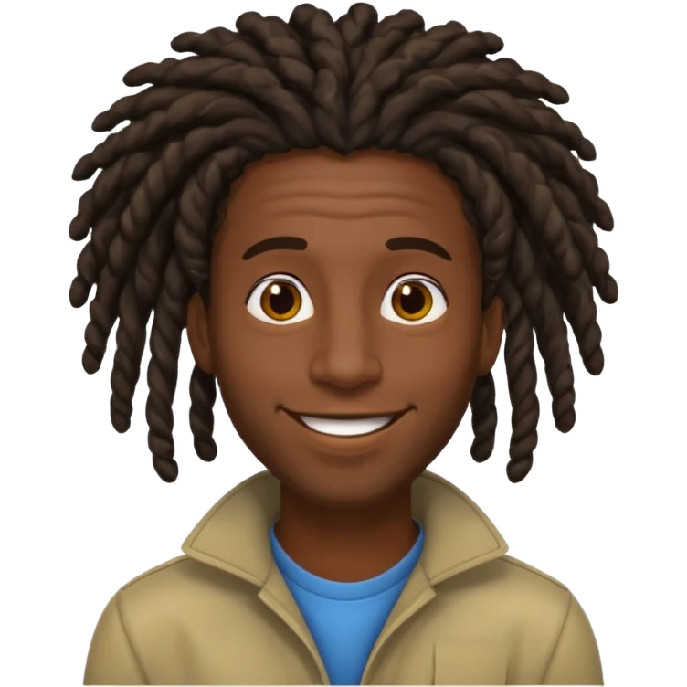 curlie dreadlock hair man emoji