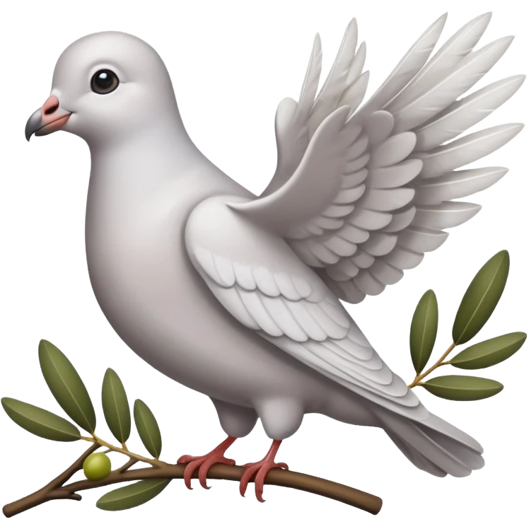 Crie uma figurinha pra stories de uma biblia e outro de uma pomba com o ramo de Oliveira pequeno emoji