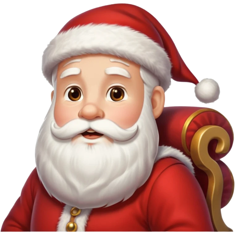 d'Eco de noël avec le père noël sur son traineau emoji