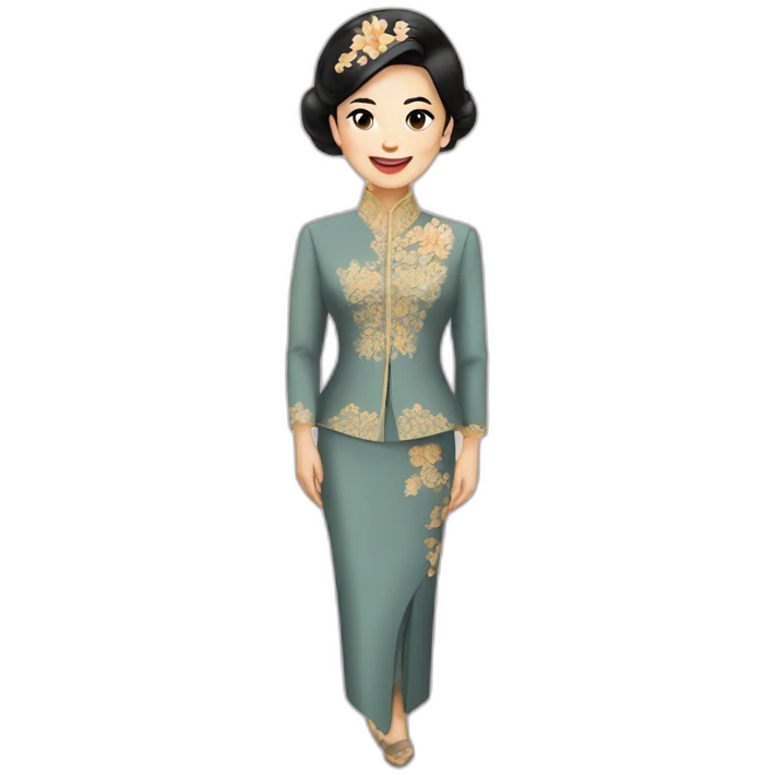 suharto pake kebaya emoji