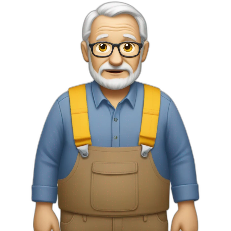 ikea old man worker emoji