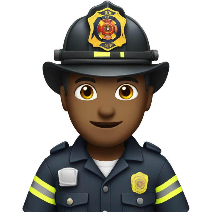 Firefighter cop emoji