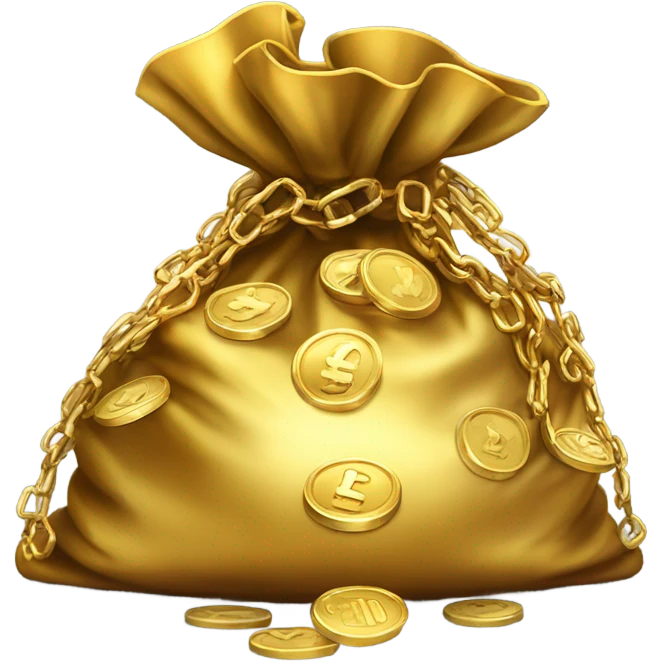 gold money bag emoji