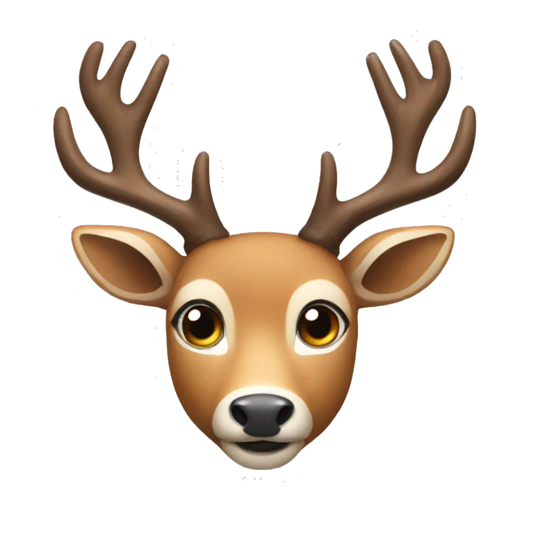 Deer with antlers emoji